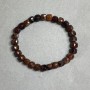 Goshenite Bracelet with Faceted Cubes 6x6 mm, Length 18 cm ±, Stretch