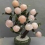 Decorative tree souvenir made of natural stone, pink quartz, 40mm±, flexible, length 25 cm+