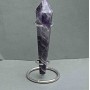 Souvenir Amethyst Cone Pencil with Geodes, 136×28 mm ± weight 120 g, with stand