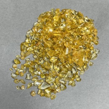 Citrine chip undrilled 2–7×2–6 mm ± (per 100 g ±)