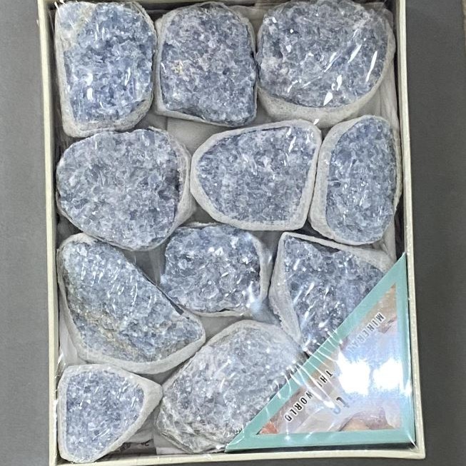 Calcite Assorted Souvenir Stone, sizes (price per box) 17x13 cm+