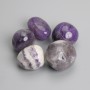 Chevron Amethyst Tumbled Souvenir Stone 22-25×20-23 mm (±) packaged 100 g (Price per 100 g)
