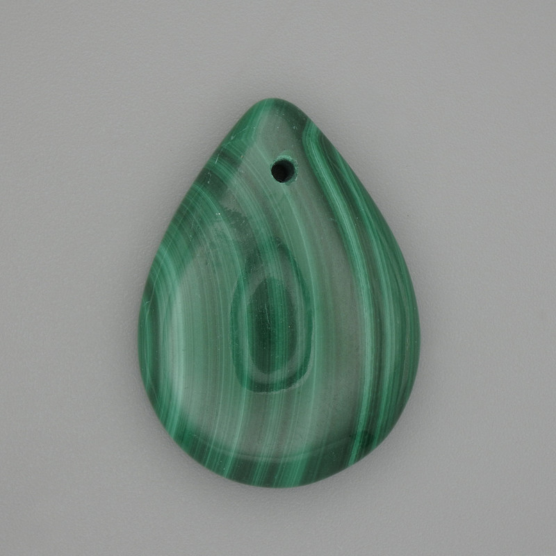 Malachite Drop Pendant 25x18mm+