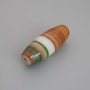 Price per piece. Bead insert of natural agate 29-34×10-11 mm ± (assorted sizes)