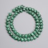Natural Malachite Heart Beads 8×7–7.5 mm, 39 cm strand