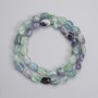 Fluorite faceted beads 9-11×7-8 mm, length 39 cm +/- on thread