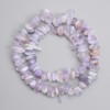 Sapphireine faceted beads 7–20×3–6 mm ±, length about 39 cm on a thread