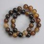 Agate Beads, Smooth Round 12mm, 38 cm Strand, on Beading Thread