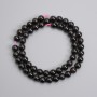 Garnet Beads, Smooth Round 7 mm, 38 cm Length on Thread