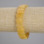 Citrine Bracelet with Faceted Links, 14×9 mm Diameter, 18 cm Length, Stretch