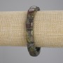 Dragon's Blood Jasper Bracelet, Smooth Links, diameter 16.5×10 mm ±, length 18 cm ±, stretch bracelet