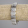 Labradorite bracelet with faceted links, 15×11 mm, length 18 cm ±, stretch