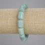 Amazonite cylinder-bead bracelet, diameter 14×10 mm, length 18 cm, elastic
