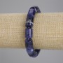 Sodalite bracelet, cylindrical beads, diameter 14×10 mm, length 18 cm, stretch