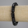 Agate Cylinder Bead Bracelet, Diameter 14x10 mm, Length 18 cm, Stretch