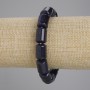 Aventurine Bracelet 'Night Kaïra' Cylindrical Beads, diameter 14×10 mm, length 18 cm ± stretch