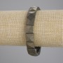 Pyrite Bracelet, Faceted Link, 11×11 mm diameter, 18 cm length (stretch)