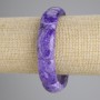 Charoite natural stone bracelet, link beads, 24×13 mm diameter, 5 mm ±, length 18 cm ±, stretch