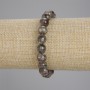 Moss Agate Bracelet with Smooth 8mm Beads, Stretch Band, 18 cm Length
