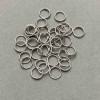 Spring-loaded Jump Ring, 7 mm, Silver-tone metal, 1 kg packaging