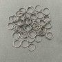 Spring-loaded Jump Ring 8 mm, Silver-Colored Metal, Packaging 1 kg