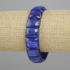 Natural Kyanite Bracelet, Smooth Links, 16×12 mm Link Diameter, 18 cm Length, Stretch