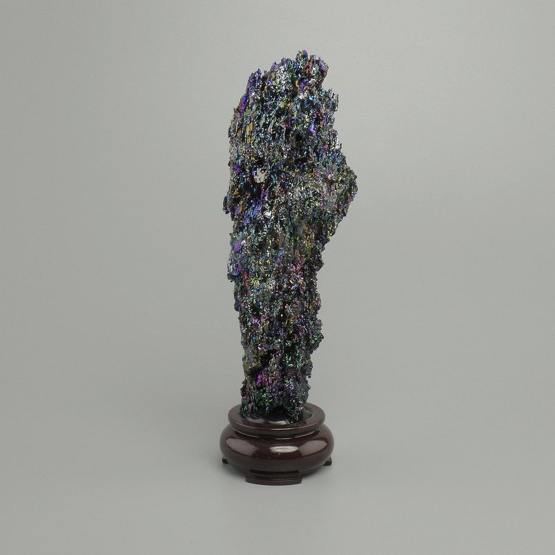 Chalcopyrite interior decorative souvenir stone on stand 170×40-50 mm ± (assorted sizes)