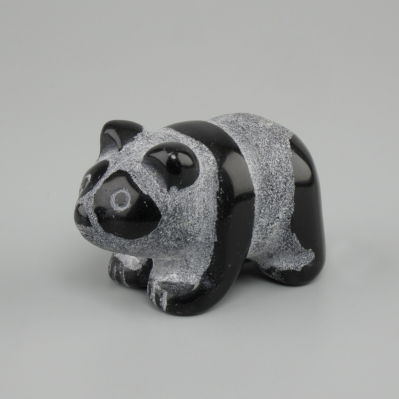 Panda Agate Souvenir Statue 40×23×22 mm