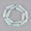 Moonstone Opalite drop beads, 31×10 mm, 40 cm on thread