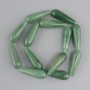Nephrite teardrop beads, diameter 31-32×10-10, 5 mm ±, length 41 cm ± on thread