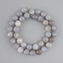 Botswana Agate Beads - Faceted Round Beads, 10 mm diameter ±, 38 cm length ± on thread