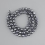Terahertz Beads, Faceted Ball, 6 mm Diameter (+-), 38 cm Length (+-), on Thread
