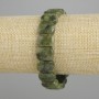 Natural Jadeite Bracelet with Smooth Links, diameter about 14.5-15 x 10-10.5 mm, 5 mm +/-, length 18 cm +/- (stretch)
