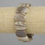 Botswana Agate Natural Stone Bracelet - Oval links, 20×15 mm ±, length 18 cm ±, stretch
