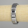 Terahertz Link Bracelet, diameter 14×10 mm, 18 cm length, stretch