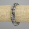 Rutilated Quartz Hair Quartz Bracelet, natural stone, smooth link, diameter 16-17×10-11 mm ±, length 18 cm ±, stretch