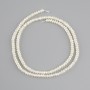 Freshwater Pearl Beads, diameter 3–3.5×2 mm, length approx. 36 cm on a thread