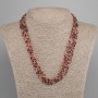Multi-strand Necklace (8 Strands) Tourmaline Faceted Beads, 2 mm ±, 50 cm ± Length, Magnetic Clasp