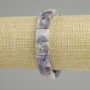 Charoite Bracelet with Faceted Squares, bead diameter 11–11 mm, 5×11–11 mm, 5 mm ±, length 18 cm (stretch)