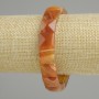 Bracelet Agate faceted square, diameter 12×12 mm, length 18 cm (stretch)