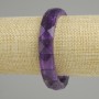 Faceted Amethyst Bracelet, Square 12×12 mm Beads, 18 cm (Stretch)