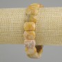 Faceted Jasper Link Bracelet, diameter 14×11 mm, length 18 cm (stretch)