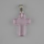 Cross Pendant made of tinted quartz 25×18 mm ±, length 35 mm ±