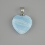 Heart Pendant Agate 20×20 mm ±, length 28 mm