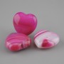 Agate Heart Pendant Blank 20x20 mm ± with hole for pin
