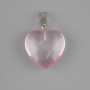 Heart Pendant, Tinted Quartz 20×20 mm ±, length 30 mm ±