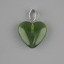 Heart Pendant in Toned Quartz 20x20 mm, approx. 30 mm long