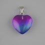 Heart Pendant with Toned Quartz 20×20 mm ±, length 30 mm ±