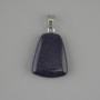 Pendant Aventurine 'Night of Cairo' Trapezoid 17×21 mm ±, Length including bail approximately 30 mm