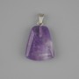 Amethyst pendant, trapezoid shape, 17×21 mm ±, length 30 mm ±